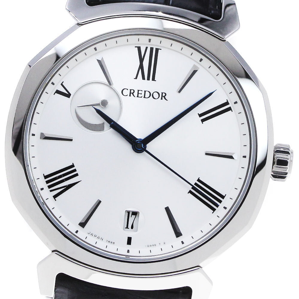 SEIKO CREDOR Linearx GCLH977/7R88-0AS0 Power reserve Silver Dial Spring drive Men's Watch_867250
