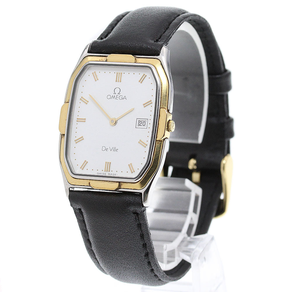OMEGA De Ville Date white Dial Quartz Men's Watch_867263