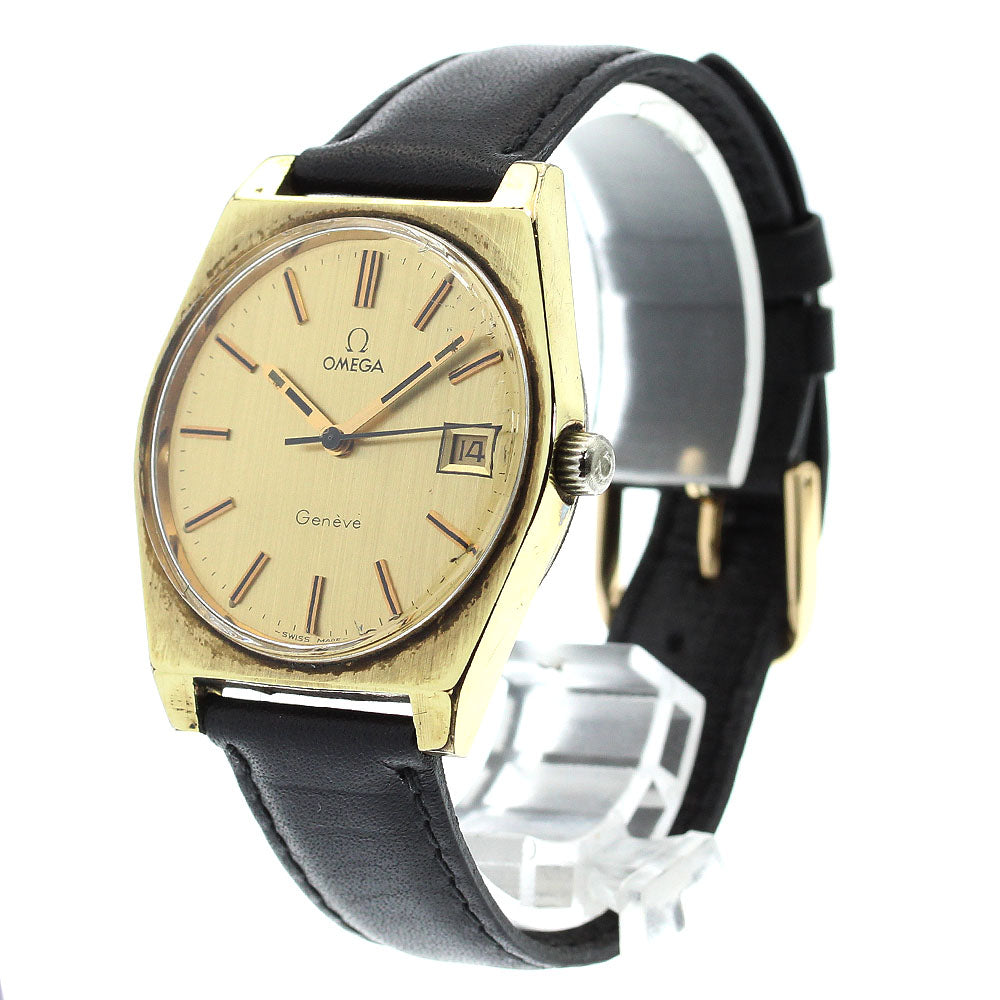 OMEGA Geneve 136.0049 Date Cal.613 Gold Dial Hand Winding Men's Watch_867299