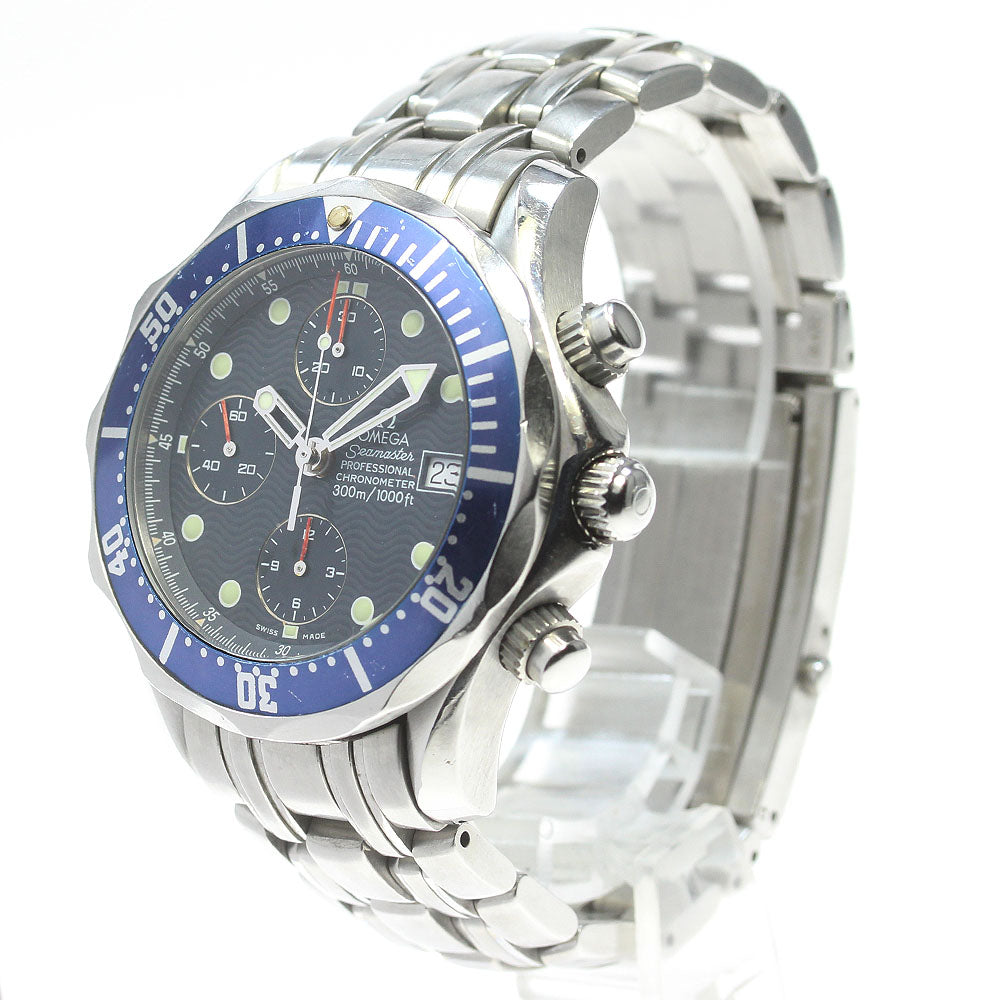 OMEGA Seamaster300 2599.80 Date Chronograph Navy Dial Automatic Men's_867309