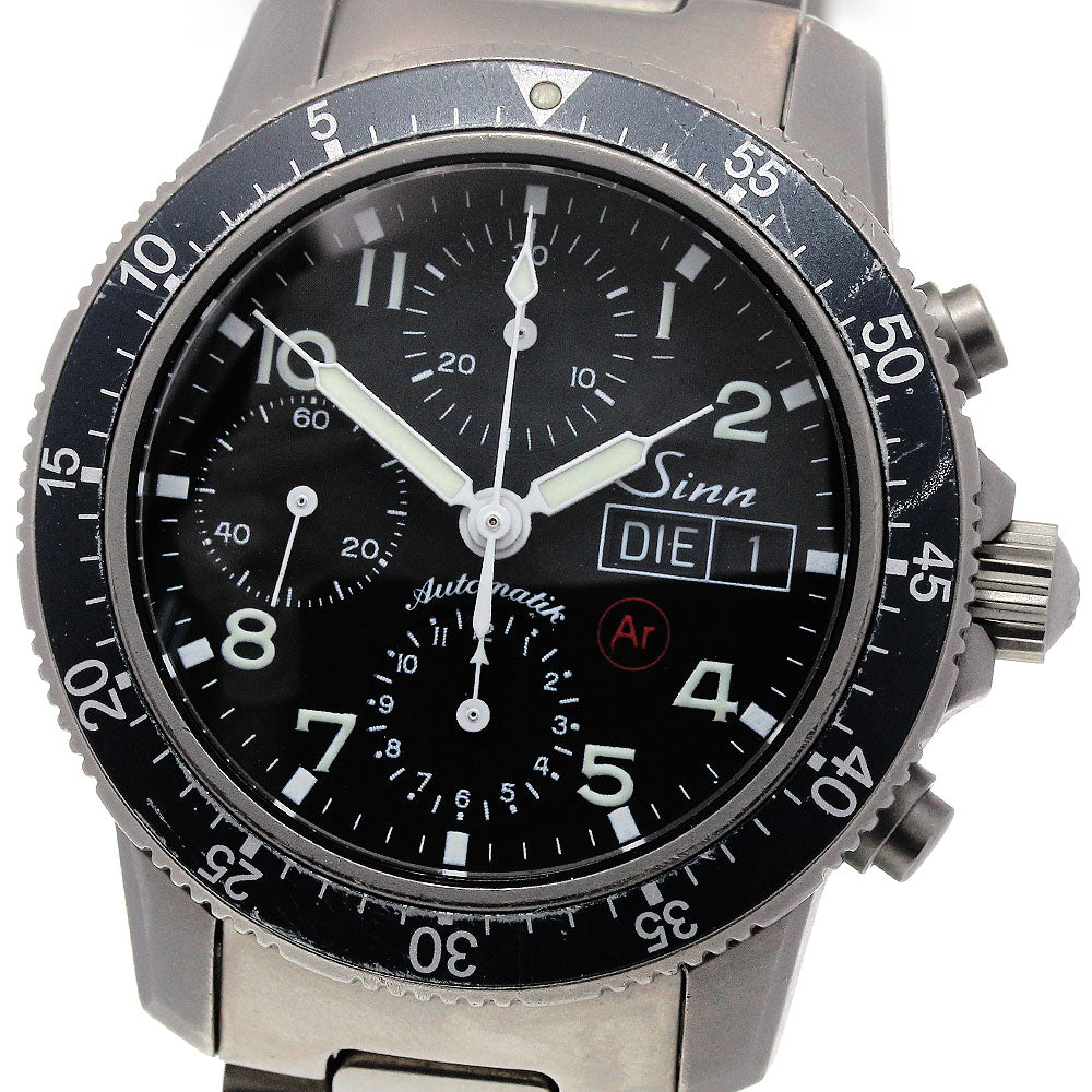 Sinn 103.TI.AR Day-Date Chronograph black Dial Automatic Men's Watch_867314