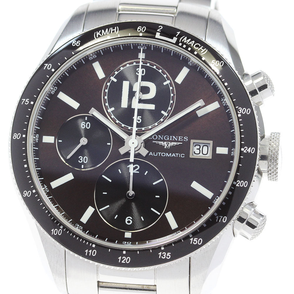 LONGINES Gran Vitez L3.636.4 Chronograph Brown Dial Automatic Men's Watch_867338