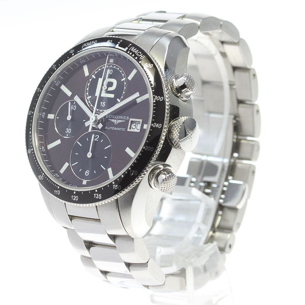 LONGINES Gran Vitez L3.636.4 Chronograph Brown Dial Automatic Men's Watch_867338