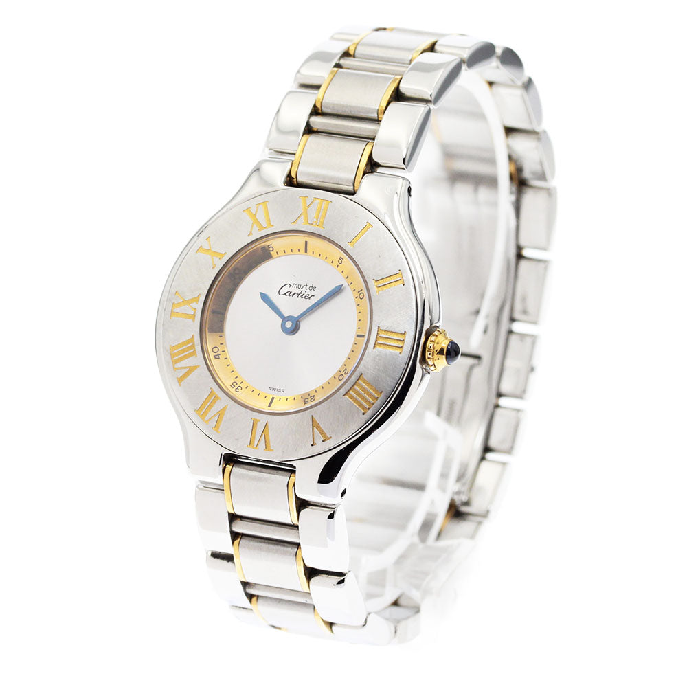 CARTIER Must 21 W10072R6 Silver Dial Quartz Ladies Watch_867343