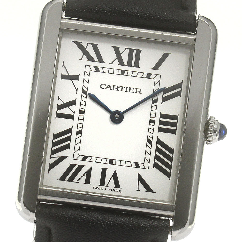 CARTIER Tank solo LM W1018355 Silver Dial Quartz Men's Watch_867353