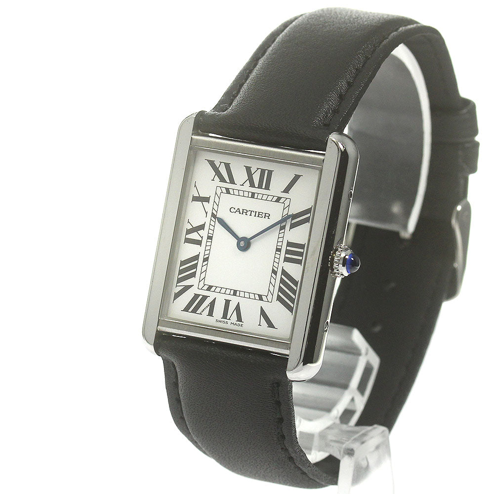 CARTIER Tank solo LM W1018355 Silver Dial Quartz Men's Watch_867353