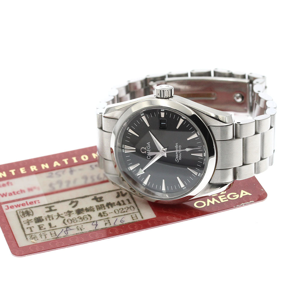 OMEGA Seamaster Aqua Terra 2518.50 Date black Dial Quartz Boy's Watch_867370