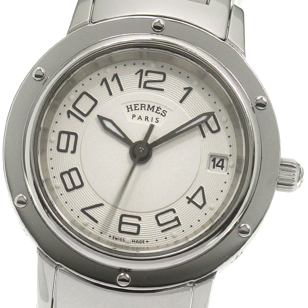 HERMES Clipper CP1.210 Date Silver Dial Quartz Ladies Watch_867386