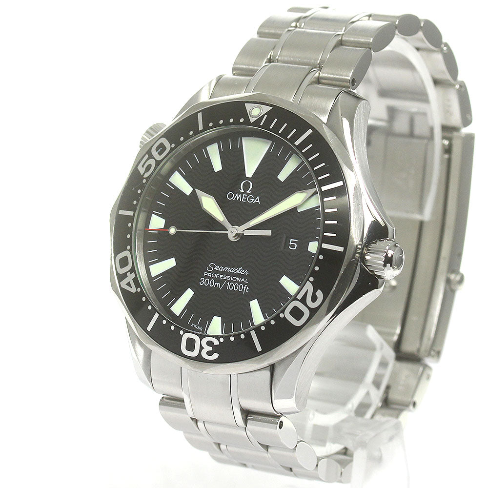 OMEGA Seamaster300 2264.50 Date black Dial Quartz Men's Watch_867392