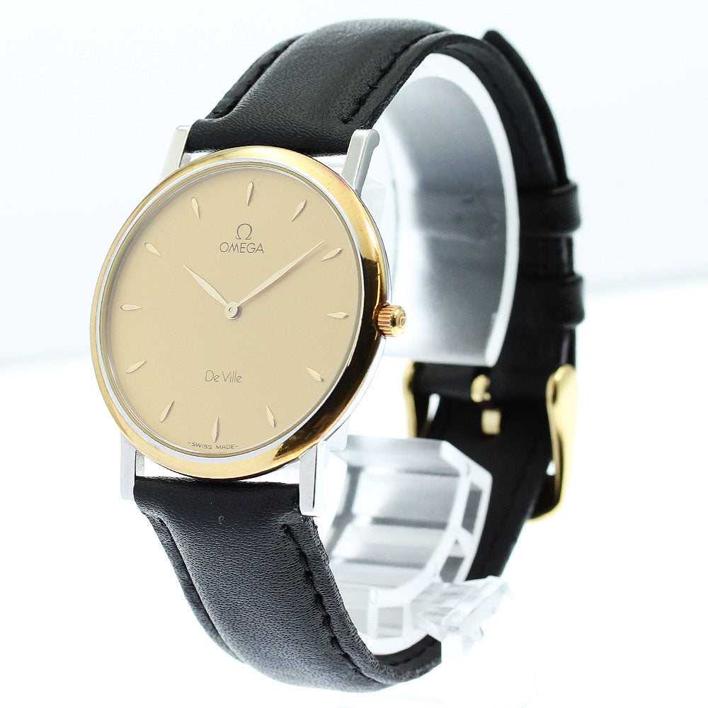 OMEGA De Ville gold Dial Quartz Men's Watch_867411