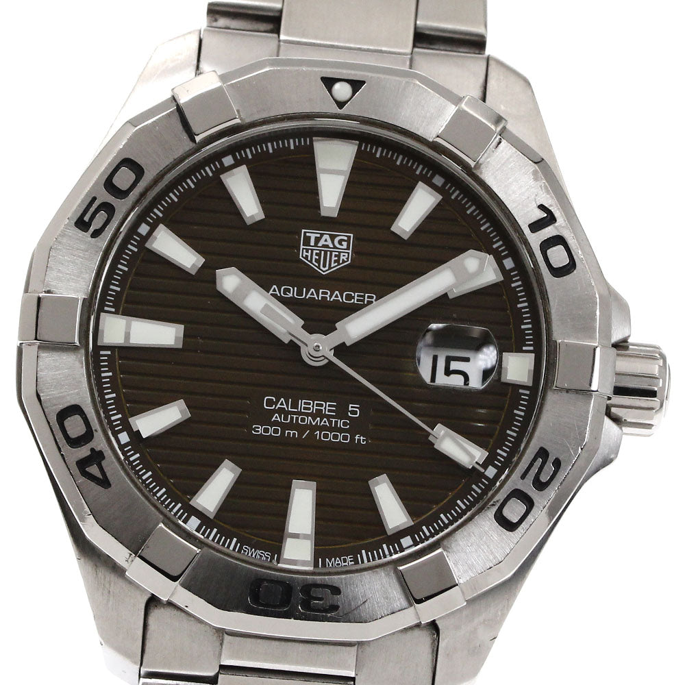 TAG HEUER Aqua racer WAY2018 Caliber 5 Brown Dial Automatic Men's Watch_867416