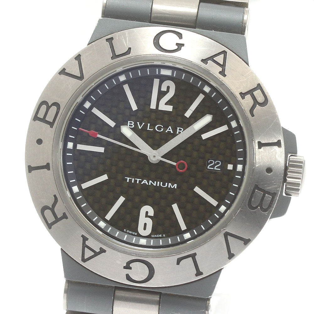 BVLGARI Diagono Titanium TI44TA Date black Dial Automatic Men's Watch_867426
