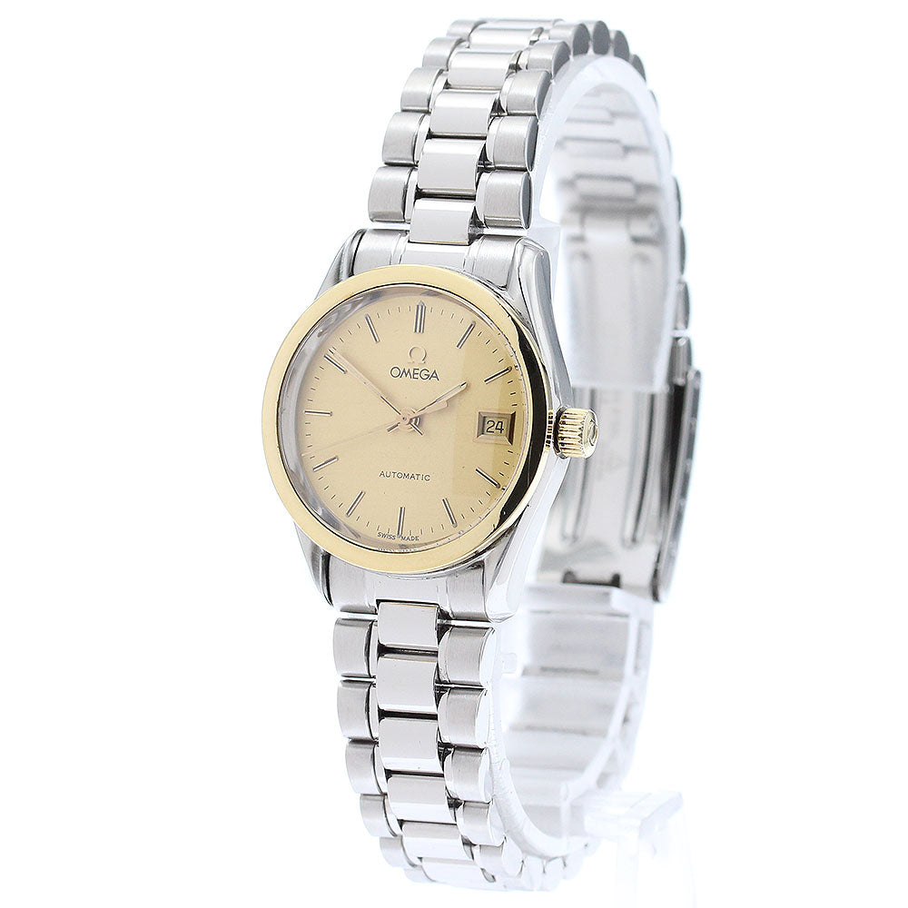 OMEGA Classic YG bezel date gold Dial Automatic Ladies Watch_867446