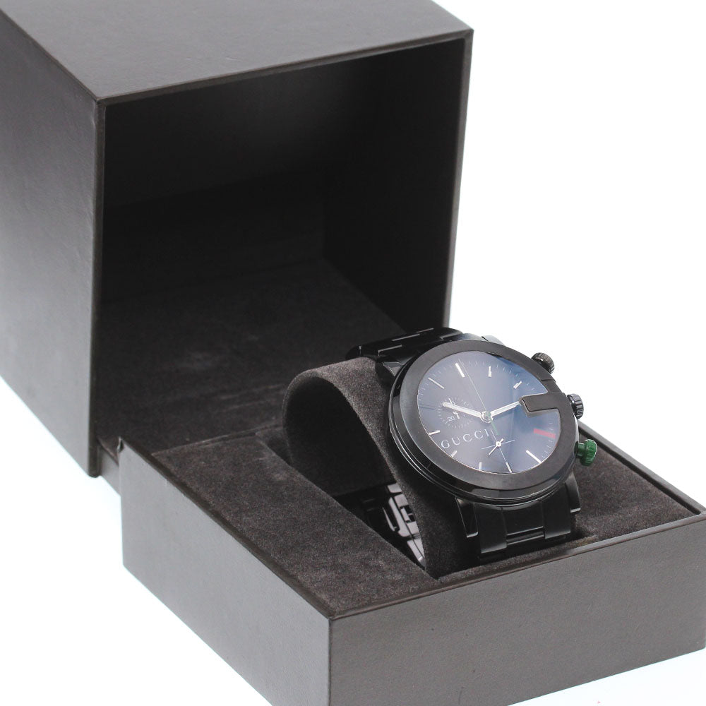 GUCCI G round 101M/YA101331 Small seconds black Dial Quartz Men's Watch_867450