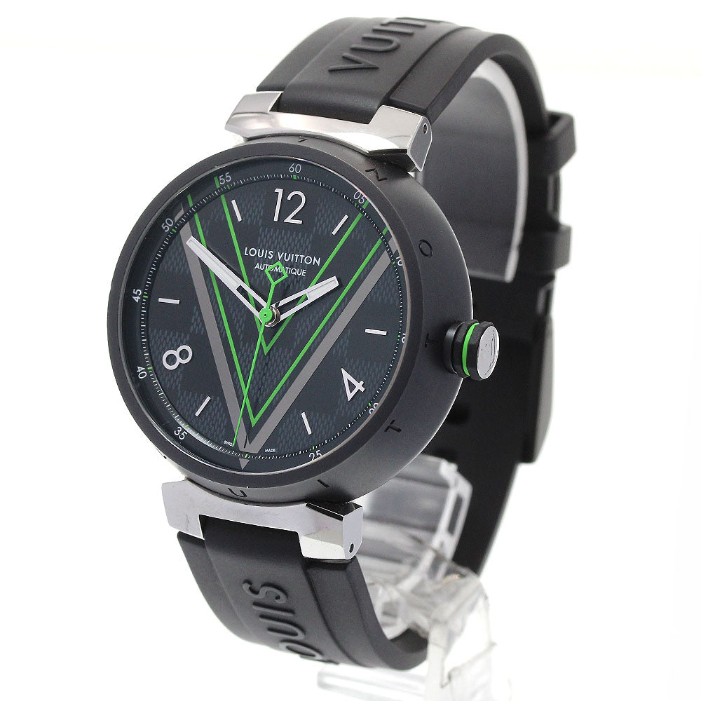 LOUIS VUITTON Tambour QA131 black Dial Automatic Men's Watch_867464