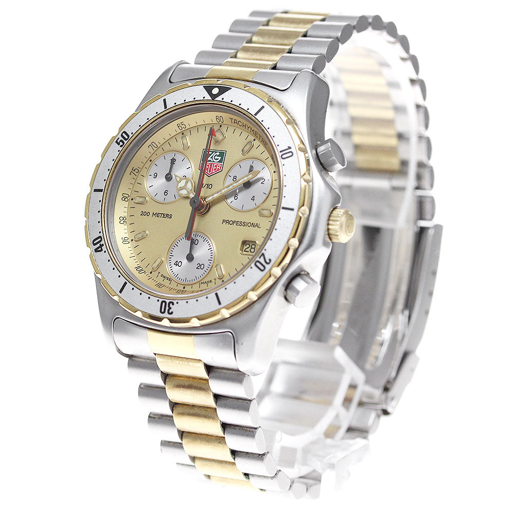 TAG HEUER professional CE1121 Chronograph Gold Dial Quartz Men's Watch_867492