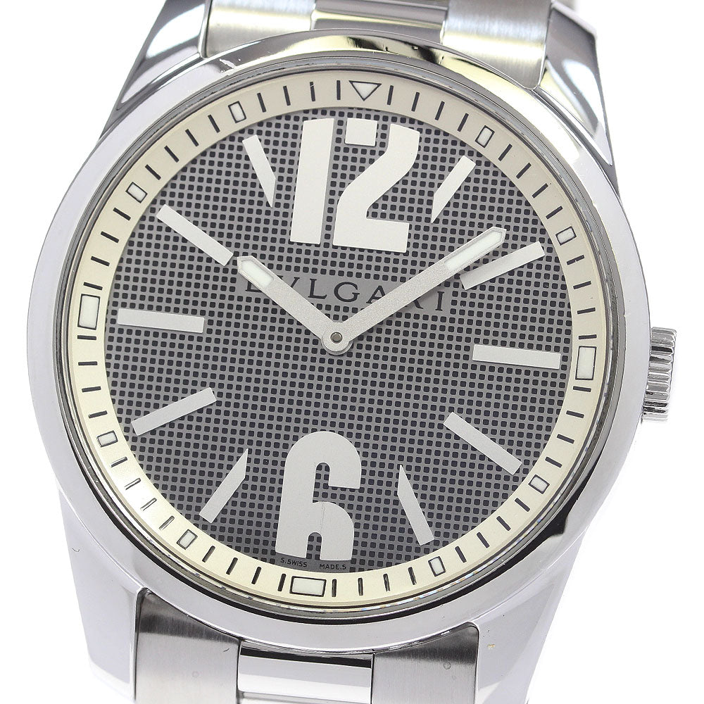 BVLGARI Solo tempo ST42S Gray Dial Quartz Men's Watch_867509