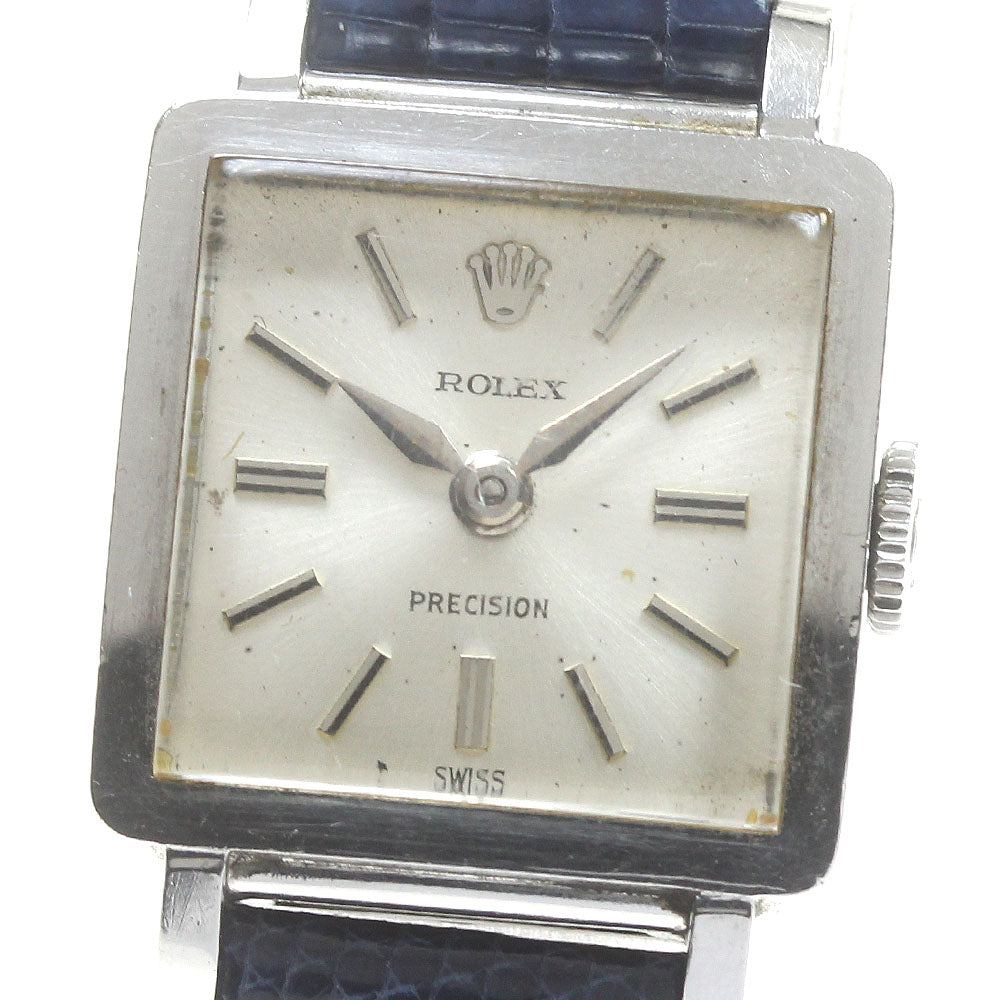 ROLEX Precision 3458 cal.130 vintage Silver Dial Hand Winding Ladies Watch_867526