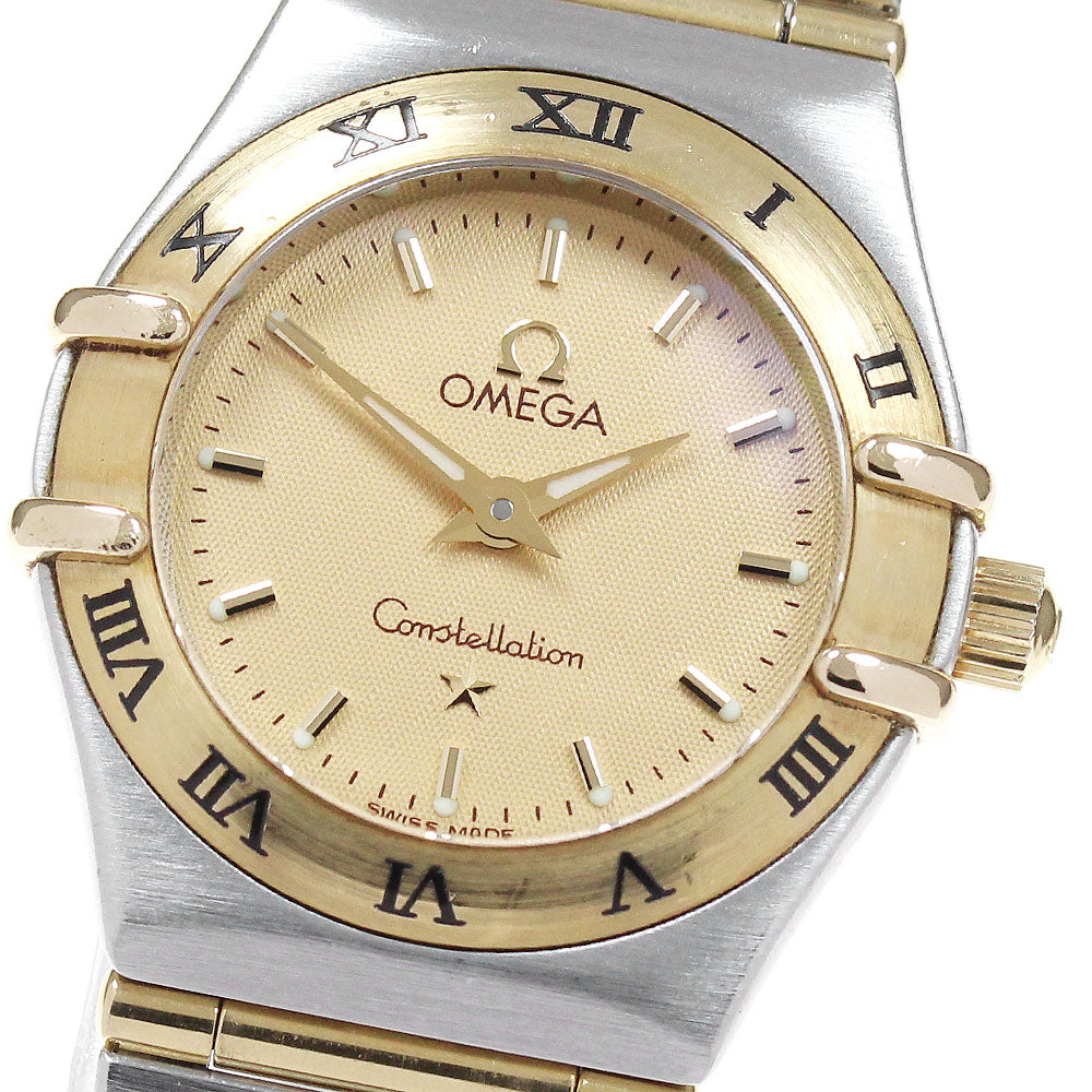 OMEGA Constellation 1262.10 Full bar Gold Dial Quartz Ladies Watch_867552