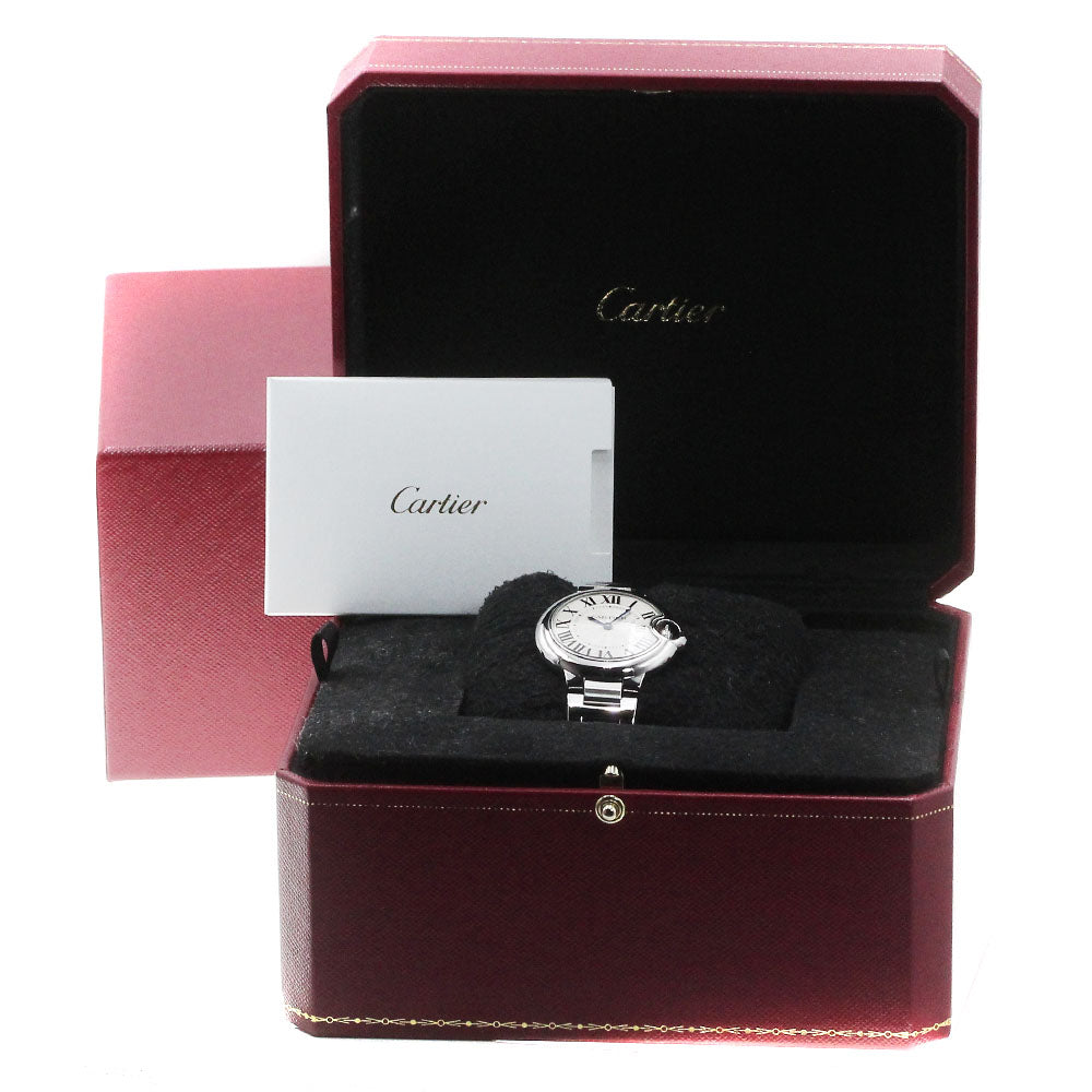 CARTIER Baron blue MM W6920084 Silver Dial Quartz Boy's Watch_867553