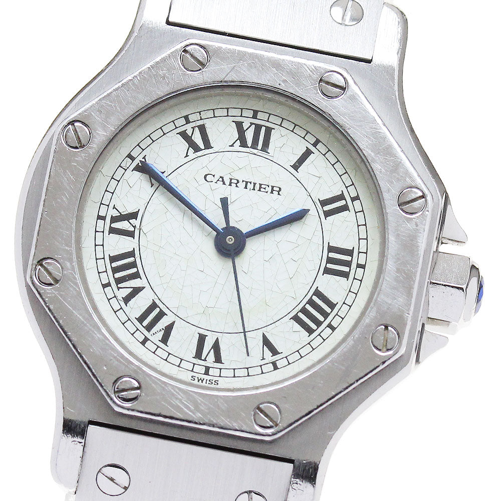 CARTIER Santos Octagon SM white Dial Automatic Ladies Watch_867560