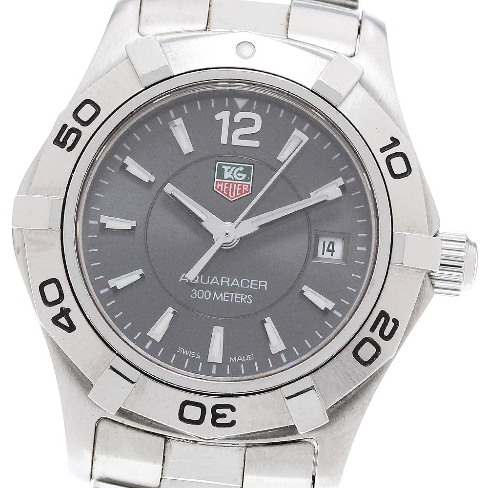 TAG HEUER Aquaracer WAF141E Date Gray Dial Quartz Ladies Watch_867608