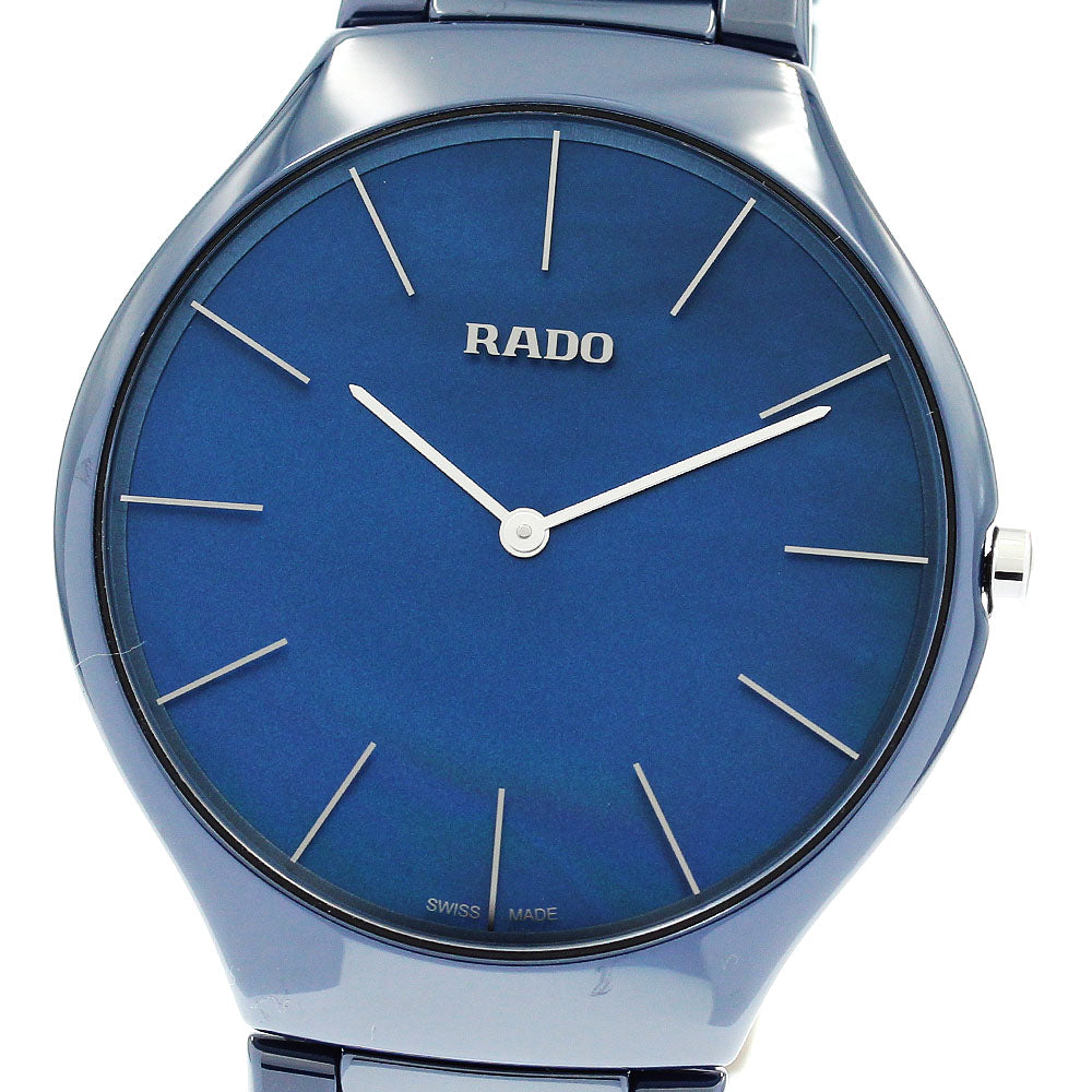 RADO True thin line R27005902 Blue shell Dial Quartz Men's Watch_867617