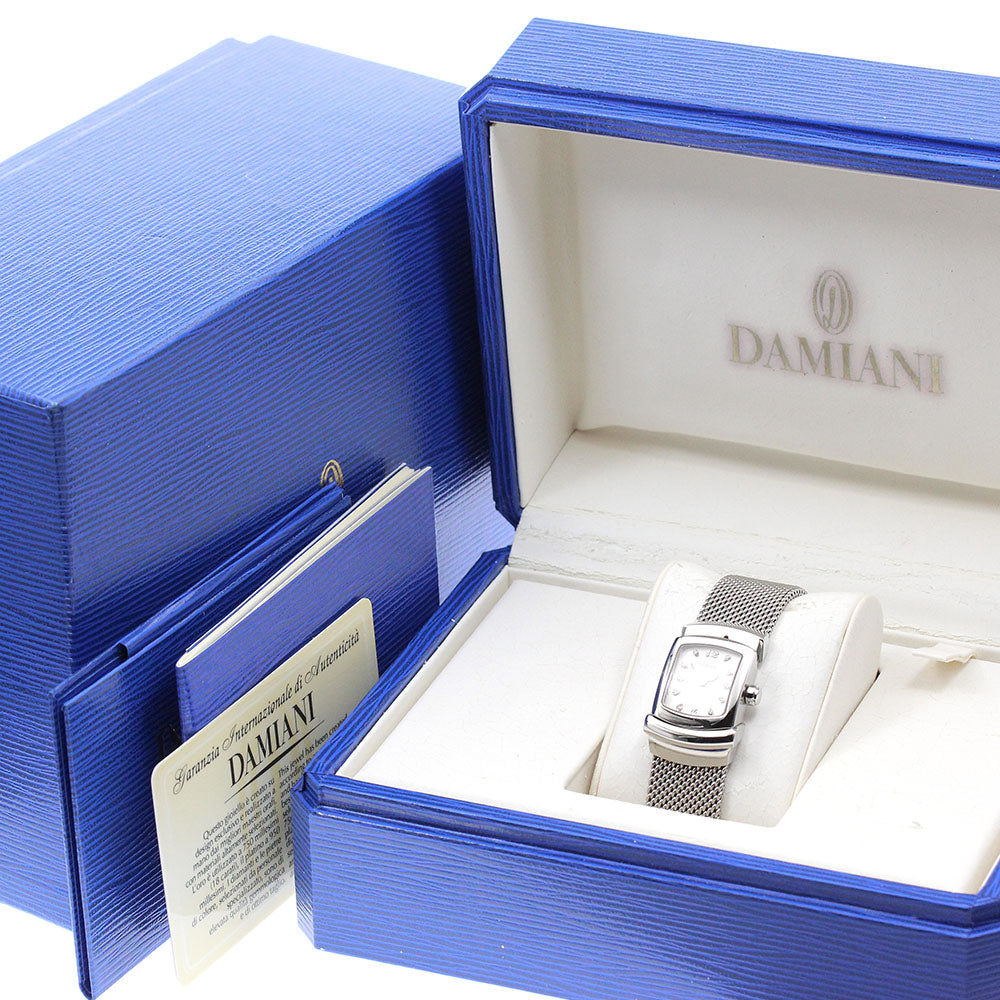 Damiani ego DD001ACCF 10P diamond Silver Dial Quartz Ladies Watch_867626