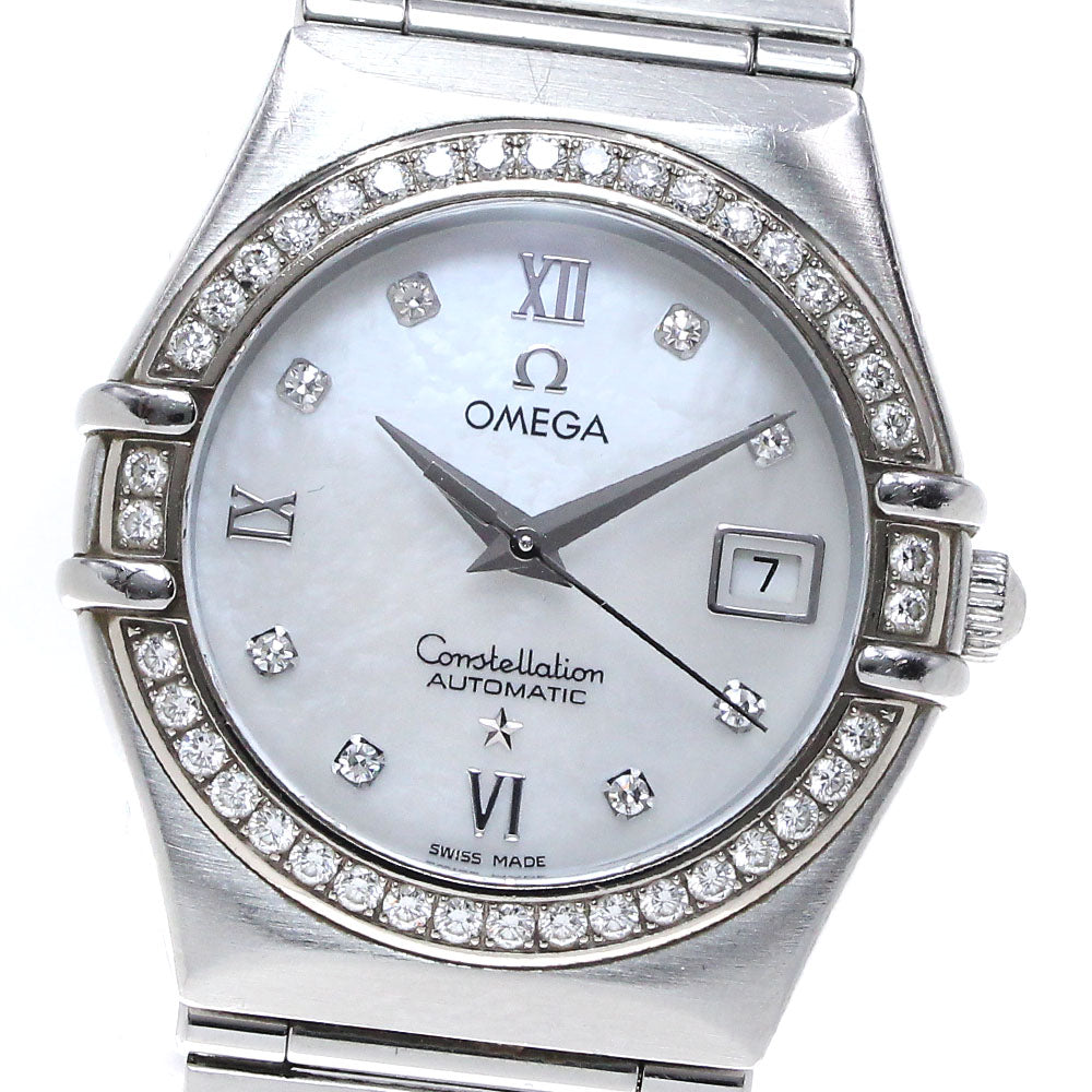 OMEGA Constellation Diamond Bezel White shell Dial Automatic Ladies Watch_867635