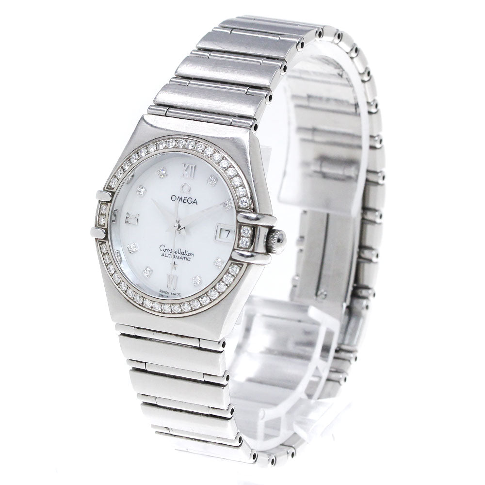 OMEGA Constellation Diamond Bezel White shell Dial Automatic Ladies Watch_867635