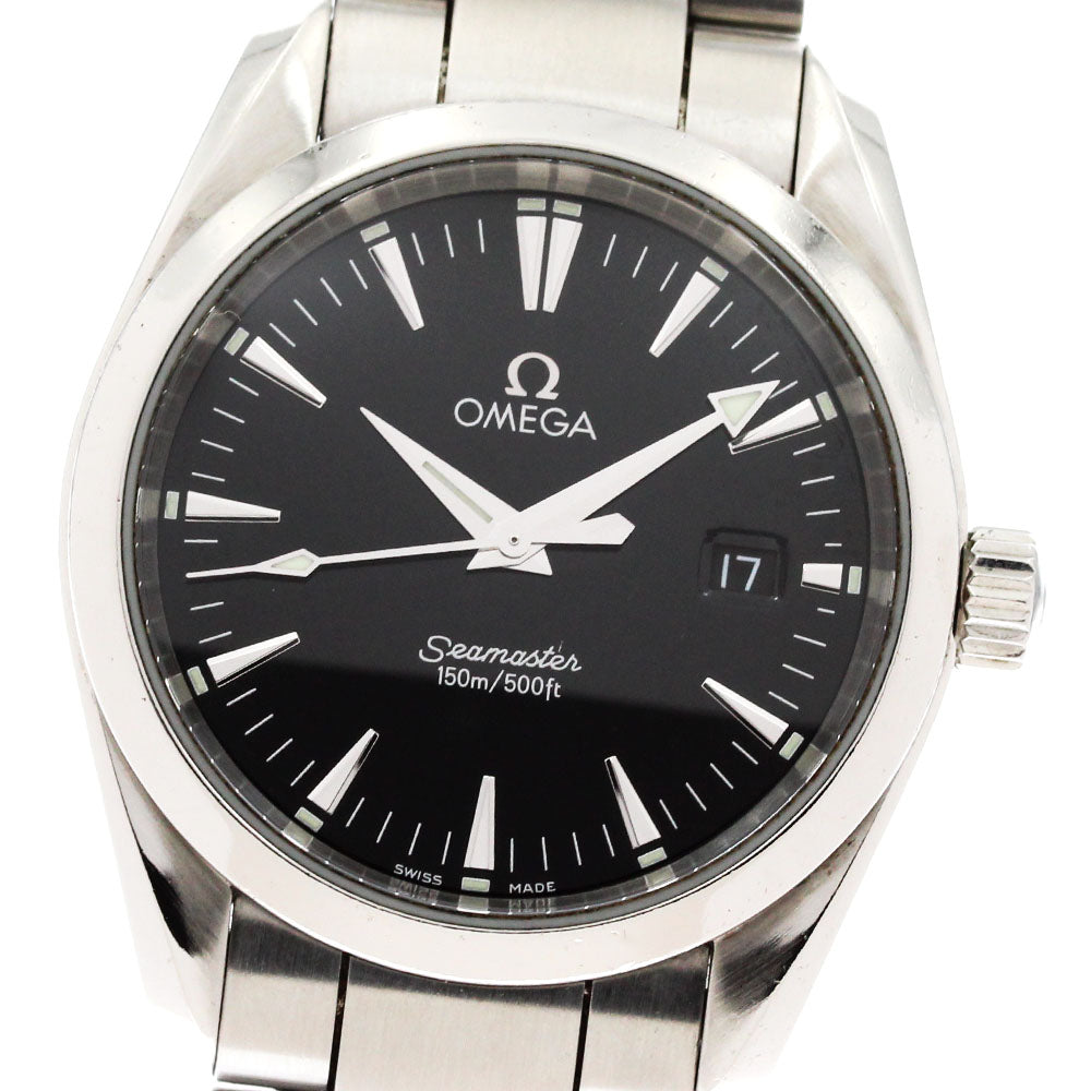 OMEGA Seamaster Aqua Terra 2518.50 Date Black Dial Quartz Boy's Watch_867645