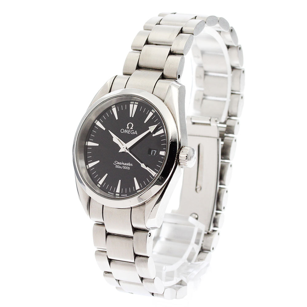 OMEGA Seamaster Aqua Terra 2518.50 Date Black Dial Quartz Boy's Watch_867645