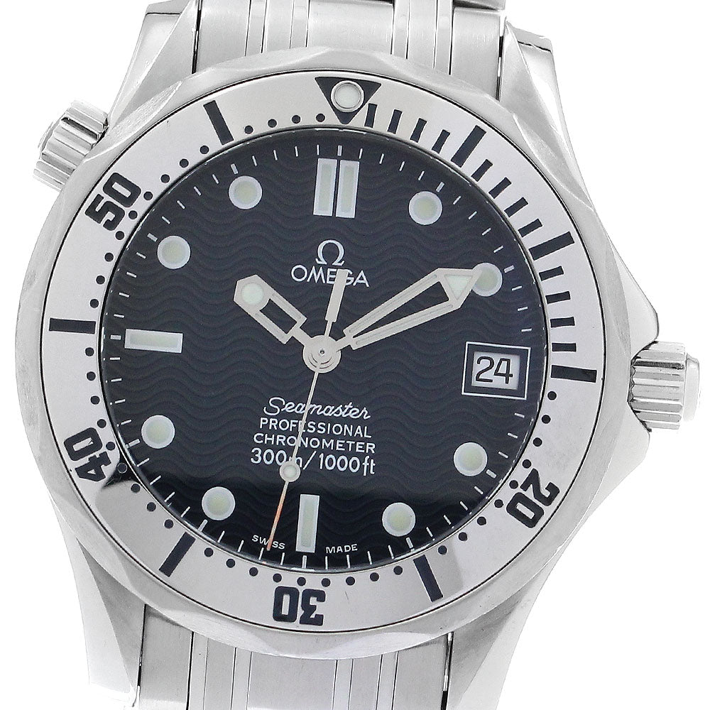 OMEGA Seamaster300m 2552.80 Date Navy Dial Automatic Boy's Watch_887673