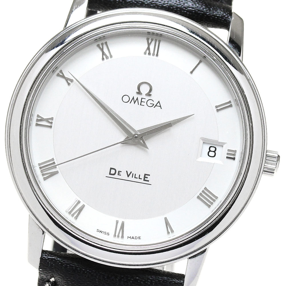 OMEGA De Ville Prestige 4810.33.01 Date Silver Dial Quartz Men's Watch_867675