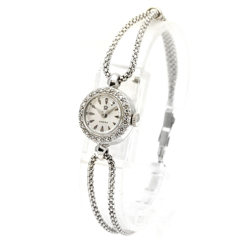 OMEGA Vintage Diamond cal.481 Silver Dial Hand Winding Ladies Watch_867680