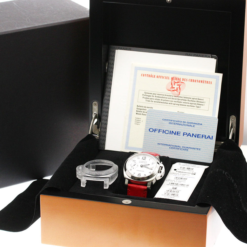 PANERAI Luminor Marina PAM00049 Small seconds white Dial Automatic Men's Watch_867685