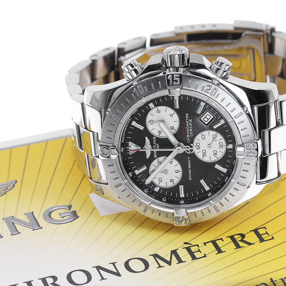 BREITLING Colt A73380 Chronograph black Dial Quartz Men's Watch_867710