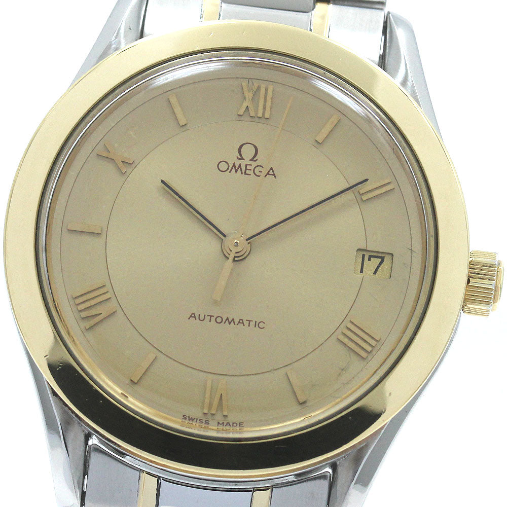 OMEGA Classic 3300.10 YG bezel date gold Dial Automatic Men's Watch_867720