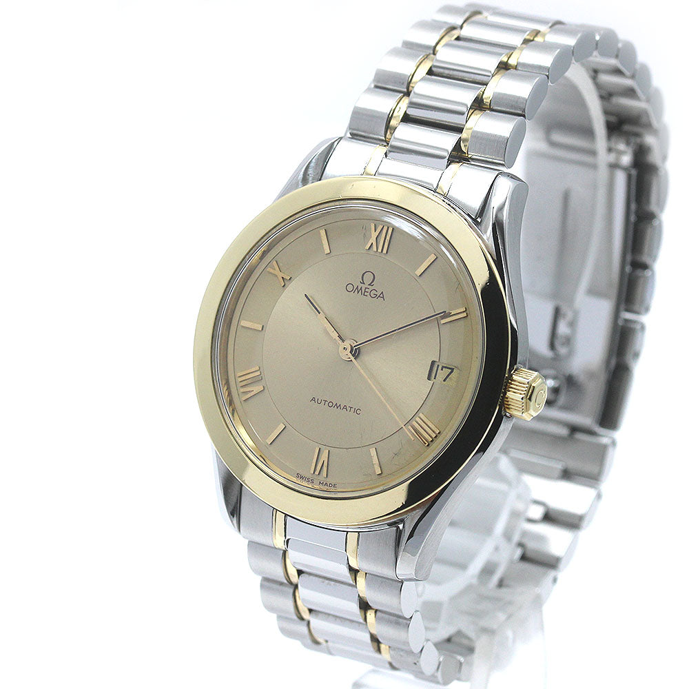 OMEGA Classic 3300.10 YG bezel date gold Dial Automatic Men's Watch_867720