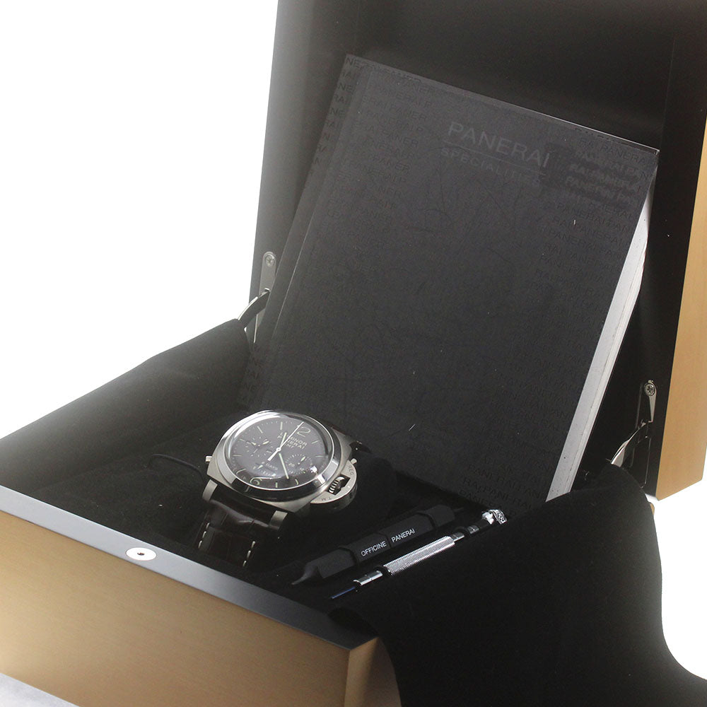 PANERAI Luminor 1950 Monople Sante PAM00311 8 Days GMT Chronograph Men's _867742