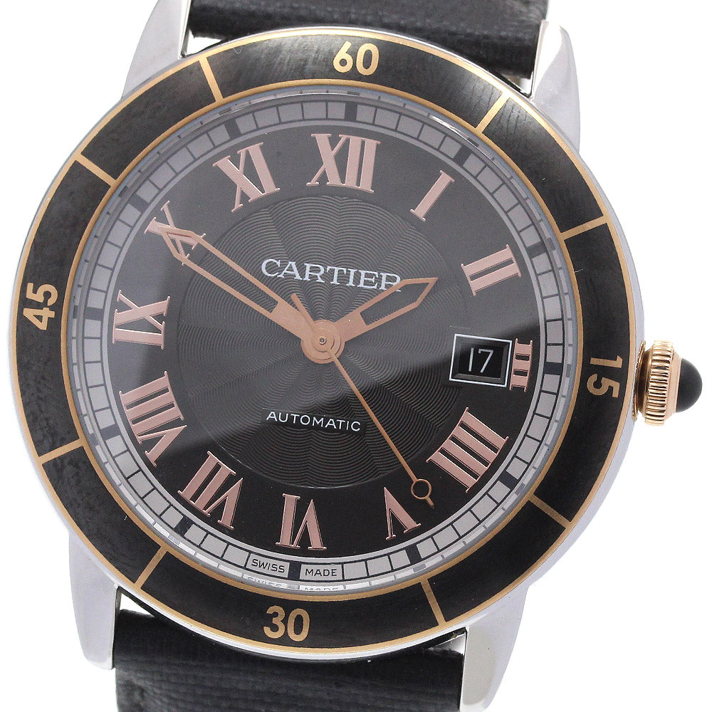 CARTIER Croisiere W2RN0005 Date Gray Dial Automatic Men's Watch_867761