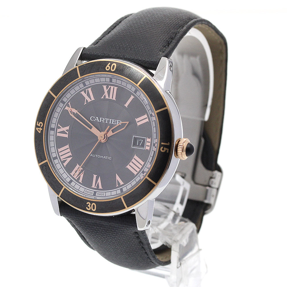 CARTIER Croisiere W2RN0005 Date Gray Dial Automatic Men's Watch_867761