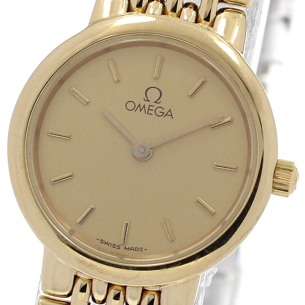 OMEGA De Ville Gold Dial Quartz Ladies Watch_867769