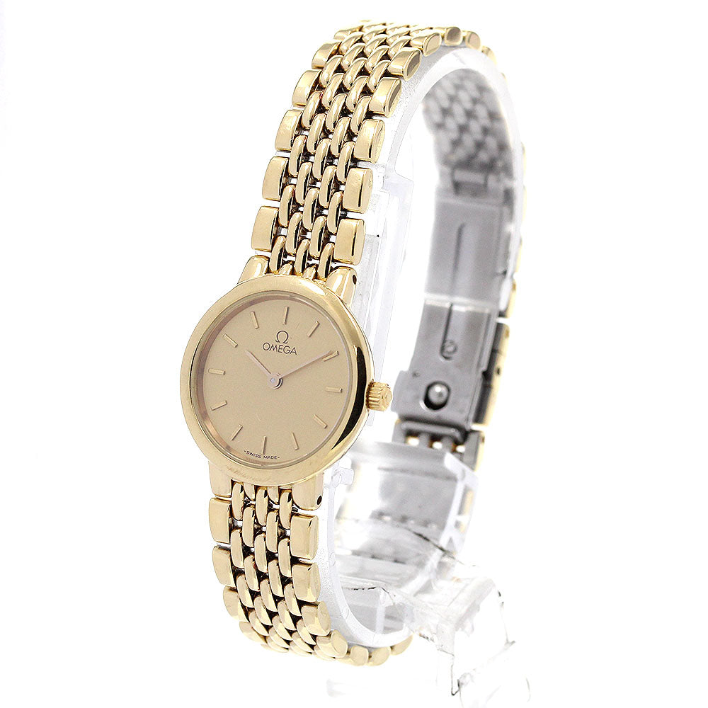 OMEGA De Ville Gold Dial Quartz Ladies Watch_867769