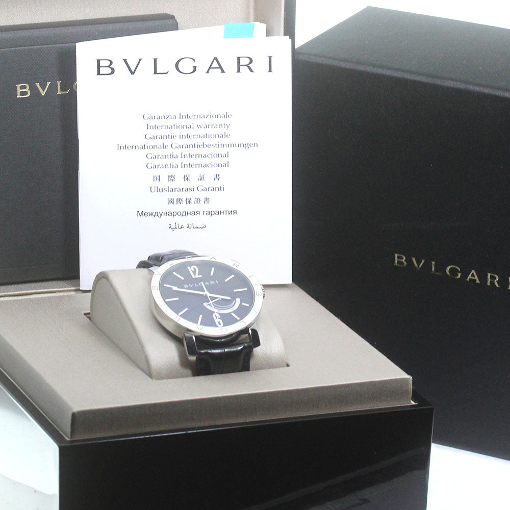 BVLGARI BVLGARIBVLGARI BB41SL Power reserve black Dial Hand Winding Men's Watch_867780