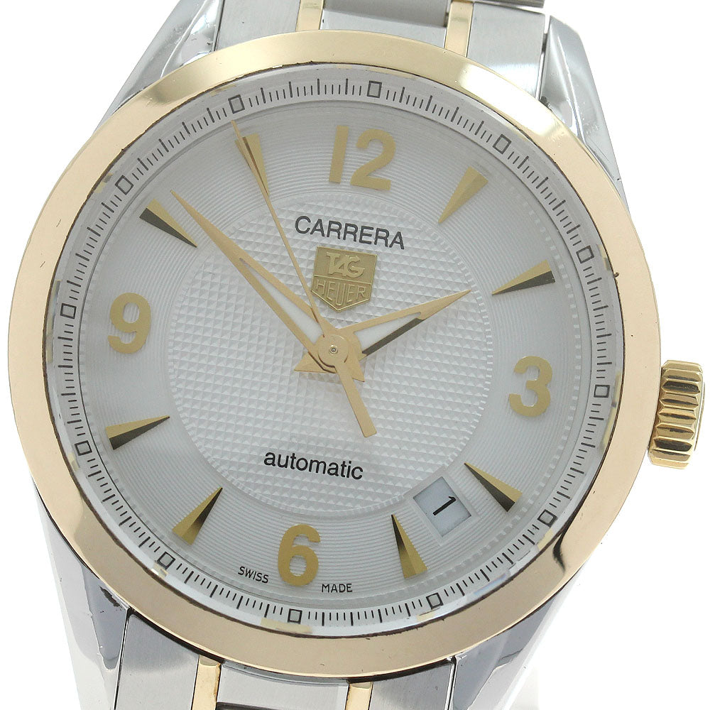 TAG HEUER Carrera WV2250 YG bezel date Silver Dial Automatic Men's Watch_867784