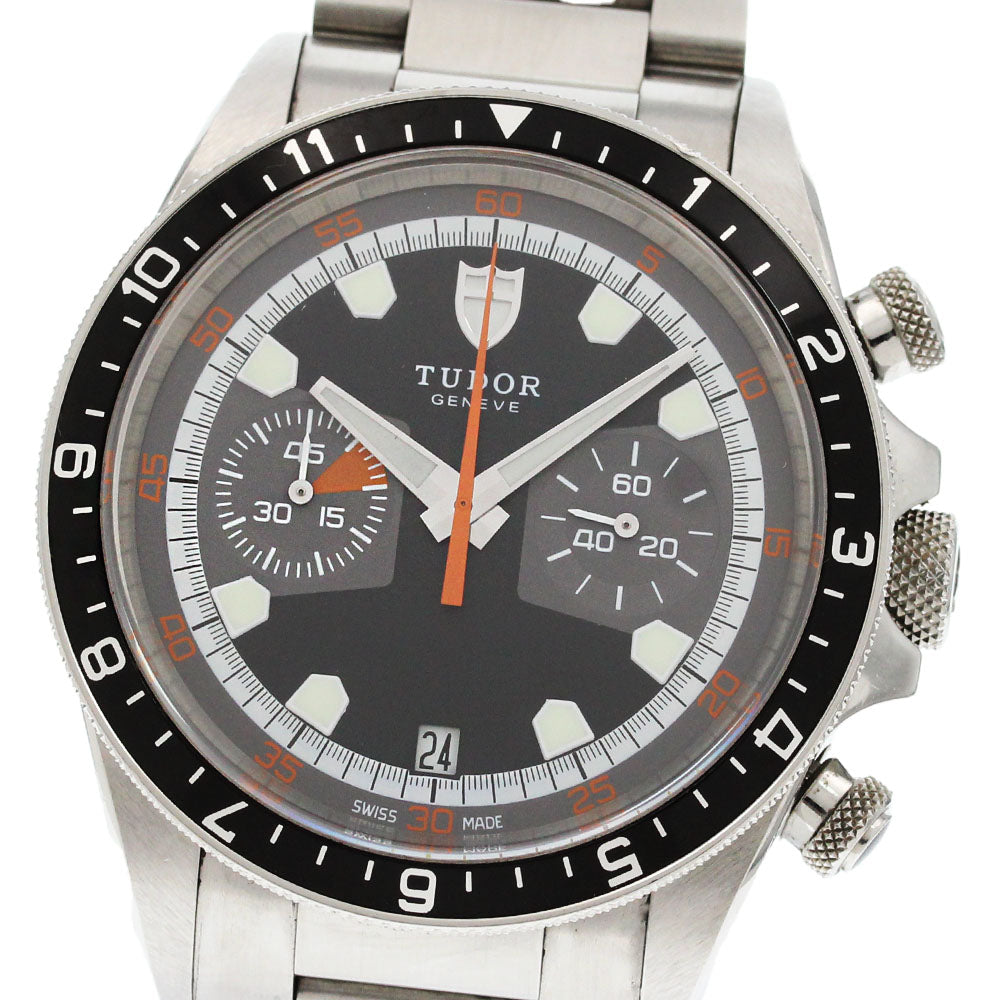 TUDOR Heritage Chrono 70330N Date Black Grey Dial Automatic Men's Watch_867796