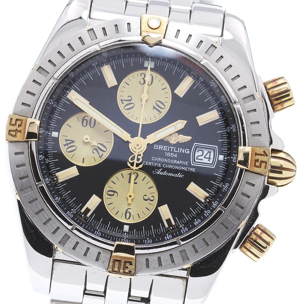 BREITLING Chronomat Evolution B13356 Black / gold Dial Automatic Men's_867797