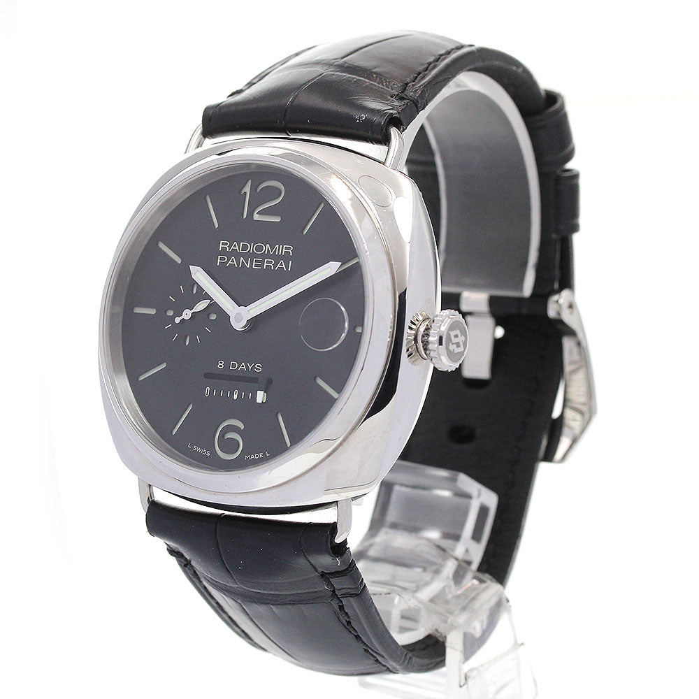 PANERAI Radiomir 8 Days PAM00268 Date Black Dial Hand Winding Men's Watch_867809
