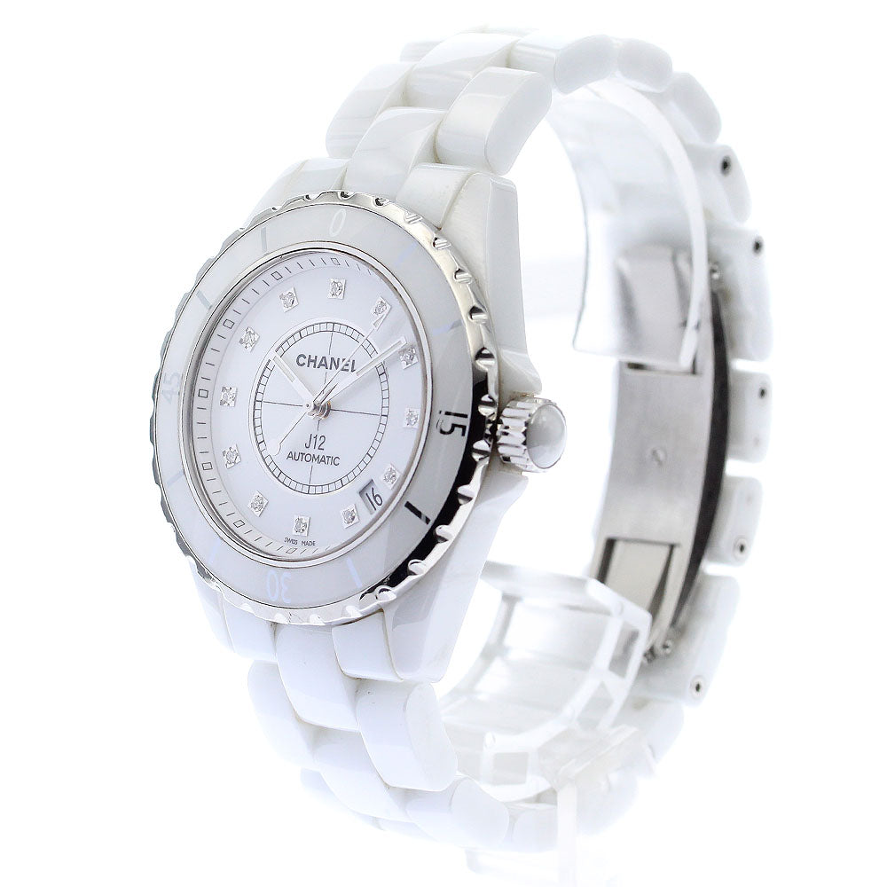 CHANEL J12 H1629 12P Diamond Date white Dial Automatic Men's Watch_867810